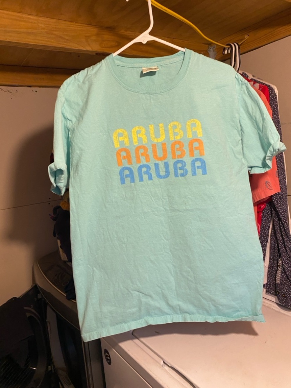 Aruba Graphic Tee - Light Aqua